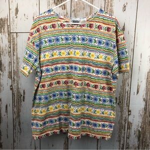 Basic Editions Floral T-shirt. Size XL. In good used condition!